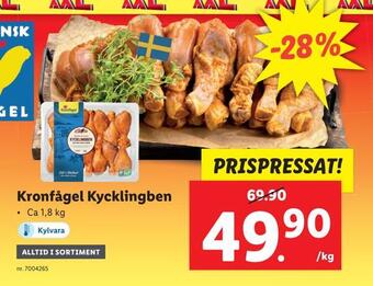 Lidl Kronfågel kycklingben erbjuda