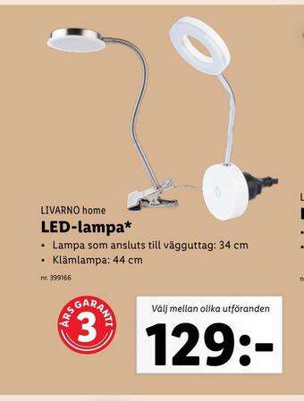 Lidl Led-lampa erbjuda