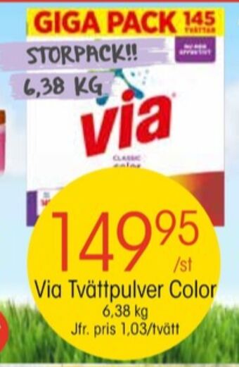 EKO Via tvättmedel pulver erbjuda
