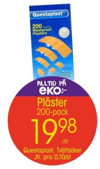 EKO Questaplast plåster erbjuda