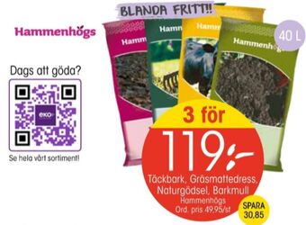 EKO Hammenhögs barkmull erbjuda