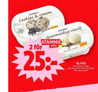 ICA Maxi Triumf gräddglass erbjuda