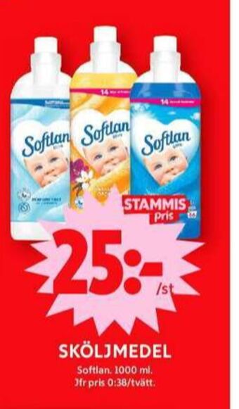ICA Maxi Softlan sköljmedel erbjuda