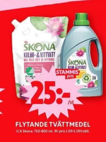 ICA Maxi Skona tvättmedel flytande erbjuda