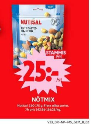 ICA Maxi Nutisal nötter erbjuda