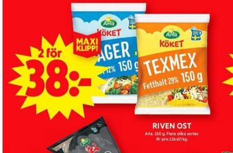 Arla köket riven ost