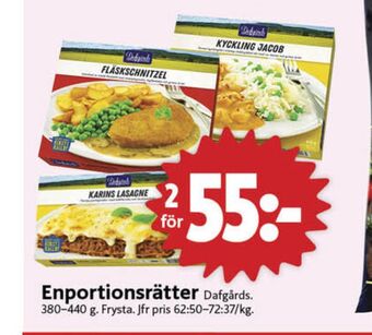 ICA Nära Dafgårds färdigrätter erbjuda