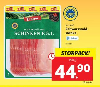 Lidl Dulano skinka erbjuda