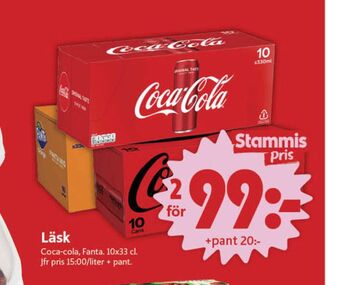ICA Nära Coca cola läskedryck erbjuda