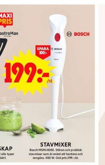 ICA Maxi Bosch stavmixer erbjuda