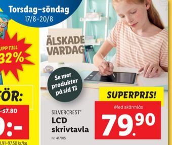 Lidl Silvercrest ritbord erbjuda