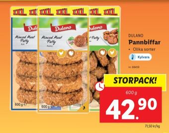 Lidl Chef select pannbiffar erbjuda