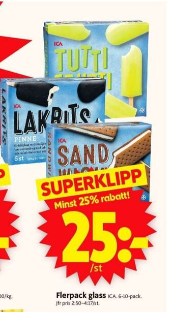 Lakrits glasspinnar