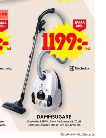 ICA Maxi Electrolux dammsugare erbjuda