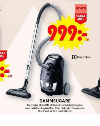 ICA Maxi Electrolux dammsugare erbjuda