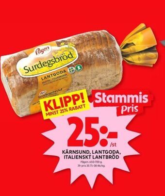 ICA Kvantum Lantgoda bröd erbjuda