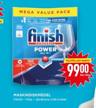 Willys Finish diskmaskintabs erbjuda