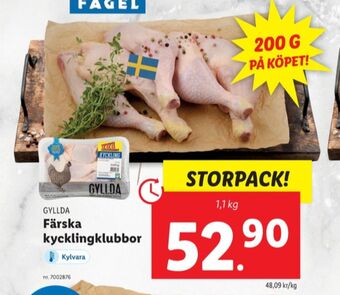 Lidl Gyllda kycklingklubbor erbjuda