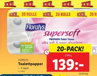 Lidl Super soft toalettpapper erbjuda