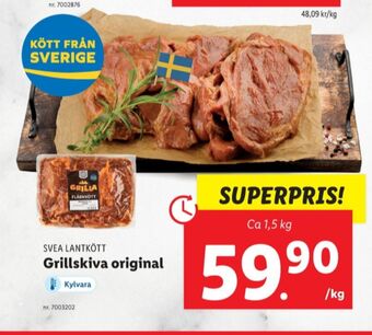 Lidl Svea lantkött grillskiva erbjuda