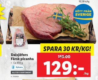Lidl Dalsjöfors picanha erbjuda