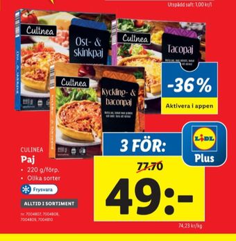 Lidl Culinea matpajer erbjuda