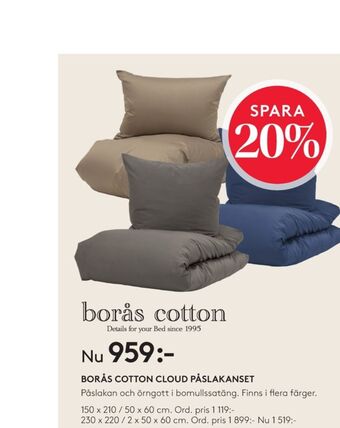 Seng Borås cotton bäddset erbjuda