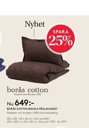 Seng Borås cotton bäddset erbjuda