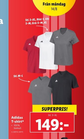 Lidl Adidas träningströja erbjuda