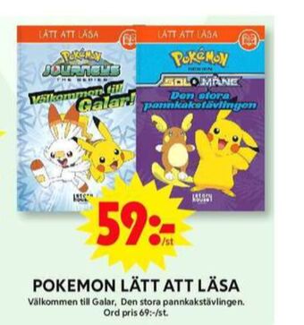 ICA Maxi Pokemon barnböcker erbjuda