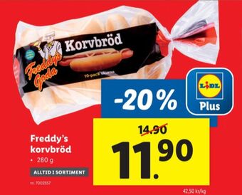 Lidl Freddys goda korvbröd erbjuda