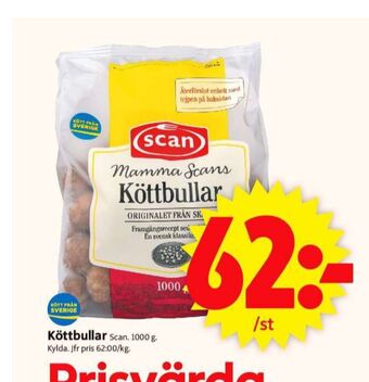 ICA Supermarket Mamma scan köttbullar erbjuda