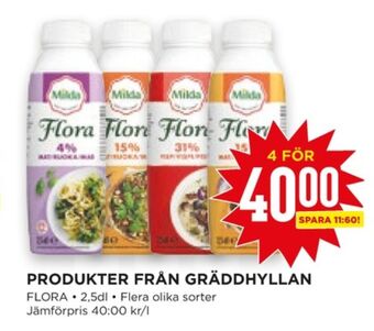 Willys Hemma Flora matlagningsgrädde erbjuda