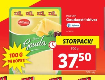 Lidl Milbona skivad ost erbjuda