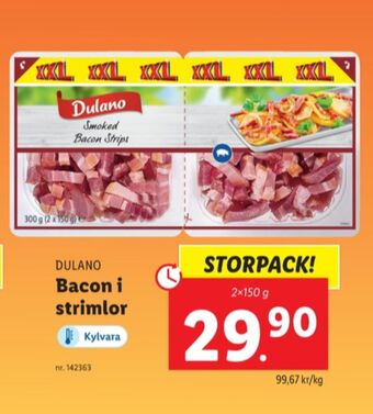 Lidl Dulano bacontärningar erbjuda