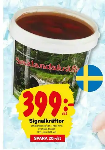 City Gross Smålandskräften Kräftor erbjuda