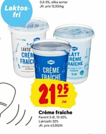 City Gross Favorit Crème fraiche erbjuda
