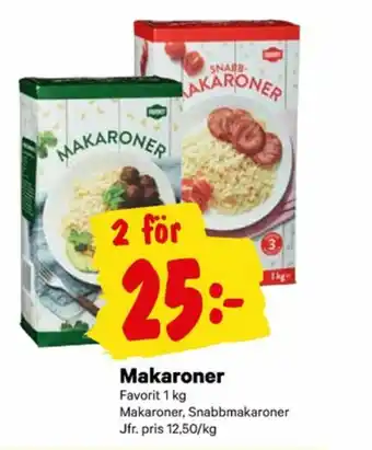 City Gross Favorit Makaroner erbjuda