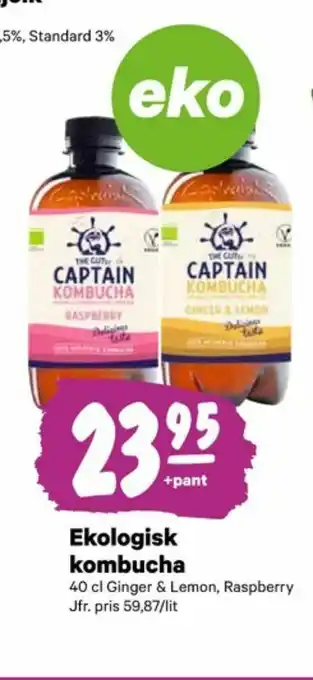 City Gross Captain Kombucha Fruktdryck erbjuda