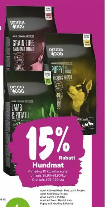 City Gross Prima Dog Procent erbjuda