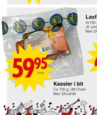 Matöppet JM Chark Kassler erbjuda