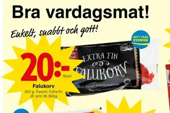 Matöppet Favorit Falukorv erbjuda