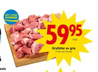 Matöppet Grytbitar erbjuda