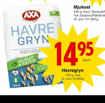Matöppet AXA Havregryn erbjuda