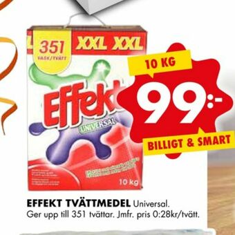 ÖoB Effekt Tvättmedel pulver erbjuda