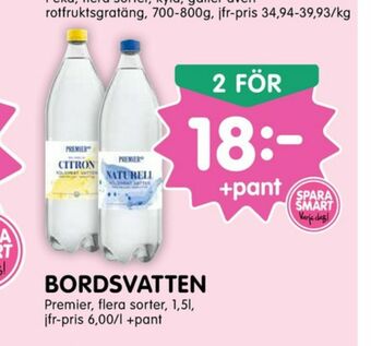 Tempo Premier Mineralvatten erbjuda