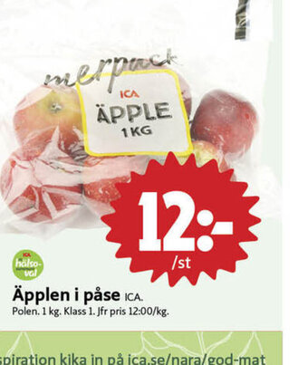 ICA Nära Äpplen i påse ICA. erbjuda