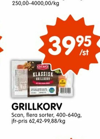 Tempo Scan Grillkorv erbjuda