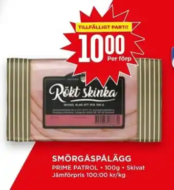 Willys Prime Patrol Smörgåspålägg 100g erbjuda