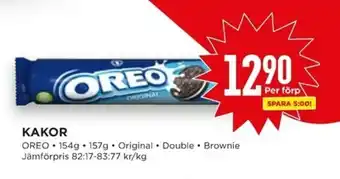 Willys Oreo Kakor 154g och 157g erbjuda